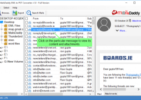 MailsDaddy EML to PST Converter screenshot