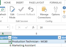 Excel Add-in for MySQL screenshot