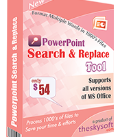 PowerPoint Search and Replace Tool screenshot