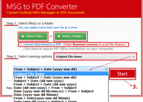 Batch Print Outlook Emails to PDF screenshot