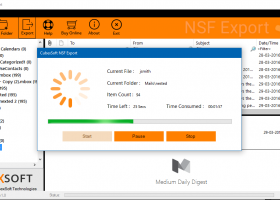 CubexSoft NSF Export screenshot