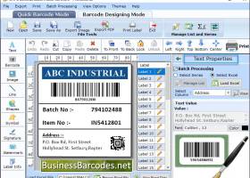 Colourful Barcode Label Maker Software screenshot