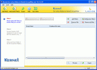 Kernel for Lotus Notes to Novell GroupWise screenshot