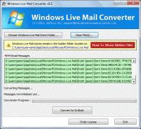Conversion of Windows Live Mail to PST screenshot