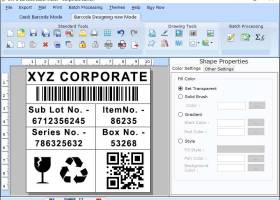 Corporate Barcode Generating App screenshot