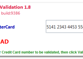 Credit Card Validator screenshot