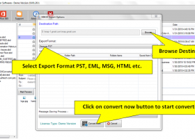 Inspire MBOX to PST Converter screenshot