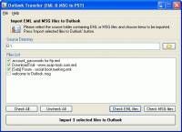 Outlook Transfer screenshot