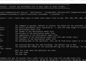 Audio Converter Console screenshot
