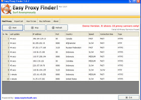 Easy Proxy Finder screenshot