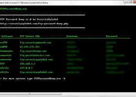 FTP Password Dump screenshot