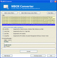 Thunderbird MBOX to Windows Live Mail screenshot