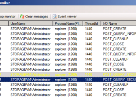 EaseFilter File I/O Monitor screenshot