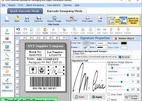 Software Packaging Barcode Label screenshot