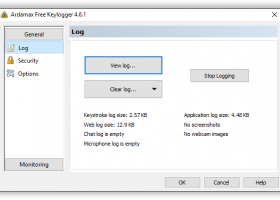 Ardamax Free Keylogger screenshot