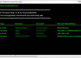 Network Password Dump screenshot