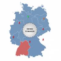 Click-and-Drag Map of Germany screenshot