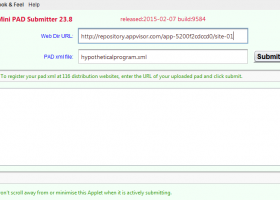 Mini PAD Submitter screenshot