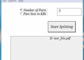File Splitter screenshot