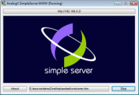 AnalogX SimpleServer:WWW screenshot