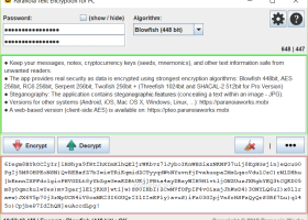 Paranoia Text Encryption for PC screenshot