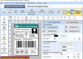 Custom Barcode Labels Software screenshot