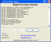 Expired Cookies Cleaner screenshot