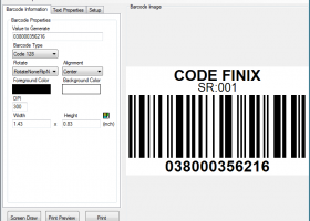 Barcode Generator screenshot