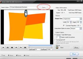 Aoao SWF to GIF Converter screenshot