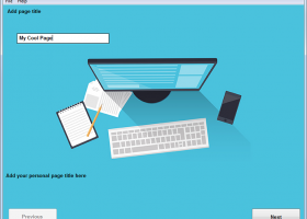 Responsive Web Page Generator screenshot