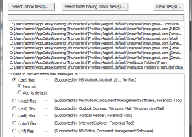 Thunderbird Mail Import PST File screenshot