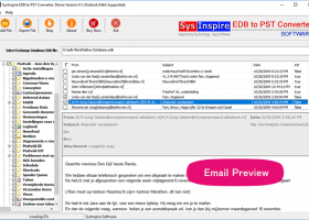 SysInspire EDB to PST Converter screenshot