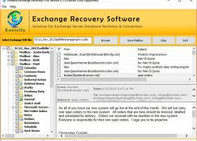 Convert Exchange EDB to Outlook screenshot