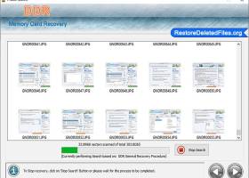 Restore Memory Card Files Software screenshot