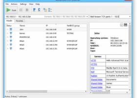 Advanced Port Scanner screenshot