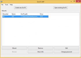 EncFS MP screenshot