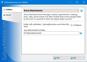 Save Attachments for Outlook screenshot