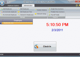 CKZ Time Clock Free Edition screenshot