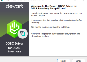 Devart ODBC Driver for DEAR Inventory screenshot