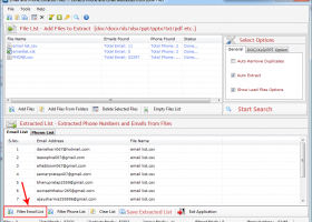 Email and Phone Extractor Files screenshot