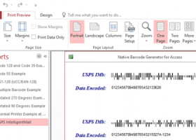 Access USPS Barcode Generator screenshot