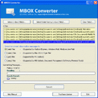 Eudora MBX to Outlook Converter screenshot