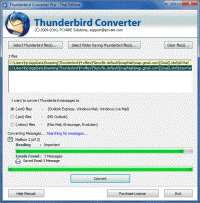 Convert Thunderbird email to Outlook screenshot