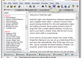 NoteTab Light screenshot