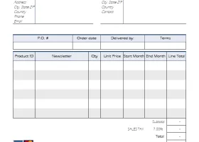 Auto Repair Invoice Template screenshot
