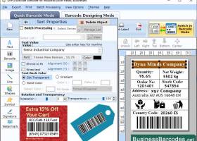 EAN 128 Barcodes Application screenshot