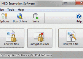 MEO File Encryption Software screenshot