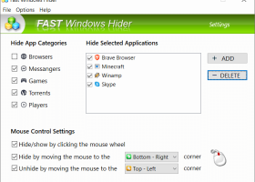 Fast Windows Hider screenshot