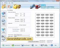 Generate Packaging Barcode screenshot