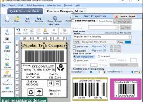 Generating Business Barcode Software screenshot